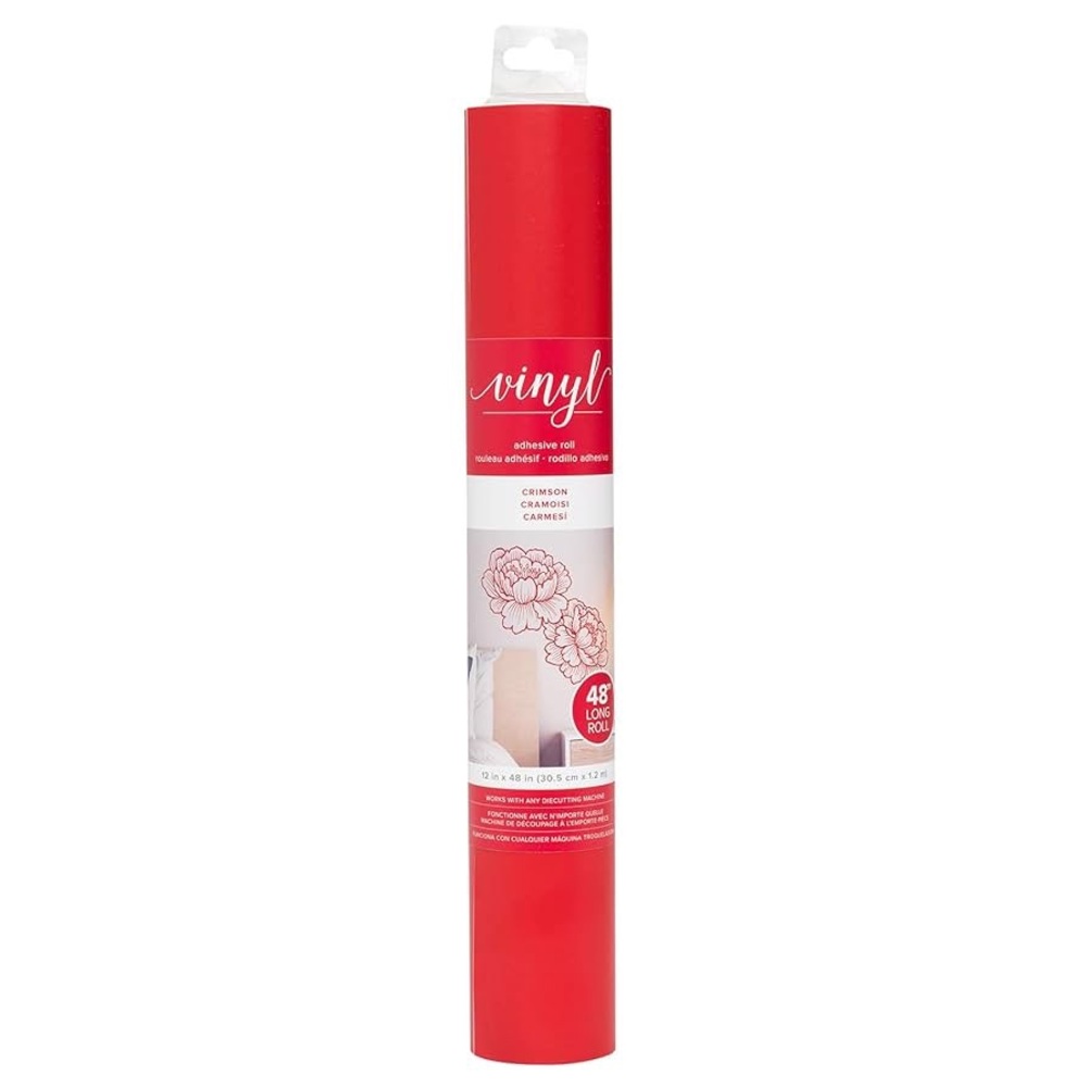 Red Vinyl Adhesive Roll